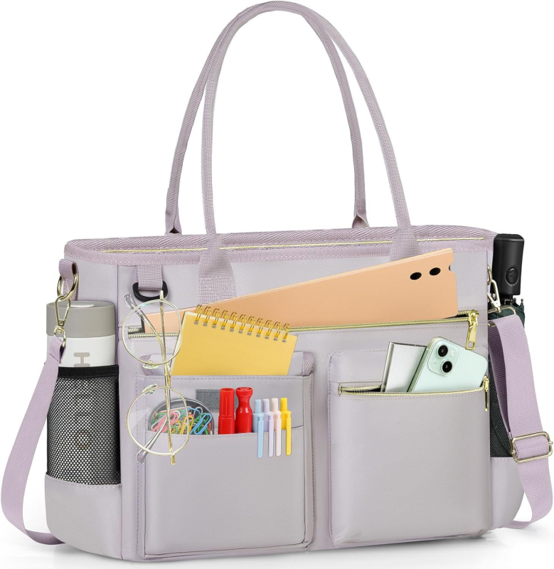 „Cross Border“ 15,6 colio moteriškas nešiojamojo kompiuterio krepšys, didelis rankinukas, verslo biuro darbo krepšys, portfelis