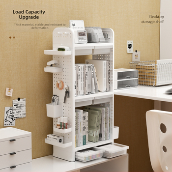 Απλή ελαφριά πολυτελές πολυστρωματικό πολυεπίπεδο ράφι αποθήκευσης με ράφι αποθήκευσης με τρύπα συρταριού για ράφι αποθήκευσης μελέτης φοιτητικής εστίας στο σπίτι