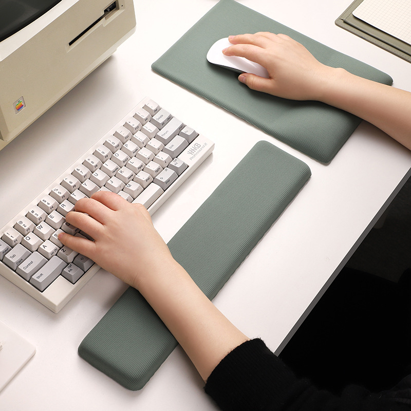 Csíkos szilikon csukló egérpad memóriahabos billentyűzet kéztámasz csuklótámasz egérpad puha és kényelmes irodai egyszerű