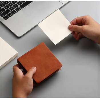 PU stereo piezīmju kaste biroja kancelejas preču uzglabāšanas kaste piezīme piezīme piezīme piezīme piezīme piezīmju grāmatiņa drukājama logotipa vairumtirdzniecība