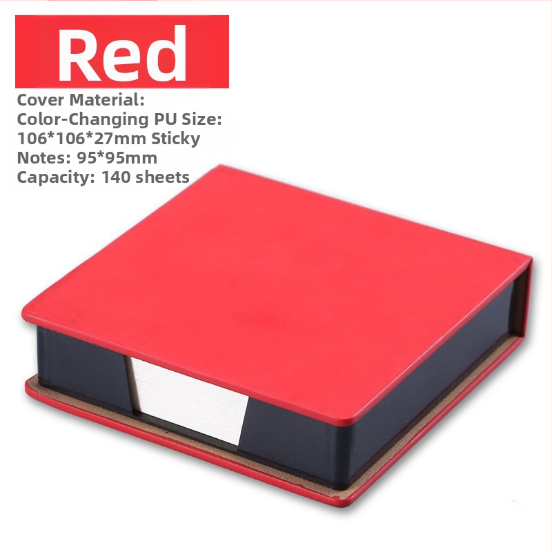 PU stereo piezīmju kaste biroja kancelejas preču uzglabāšanas kaste piezīme piezīme piezīme piezīme piezīme piezīmju grāmatiņa drukājama logotipa vairumtirdzniecība