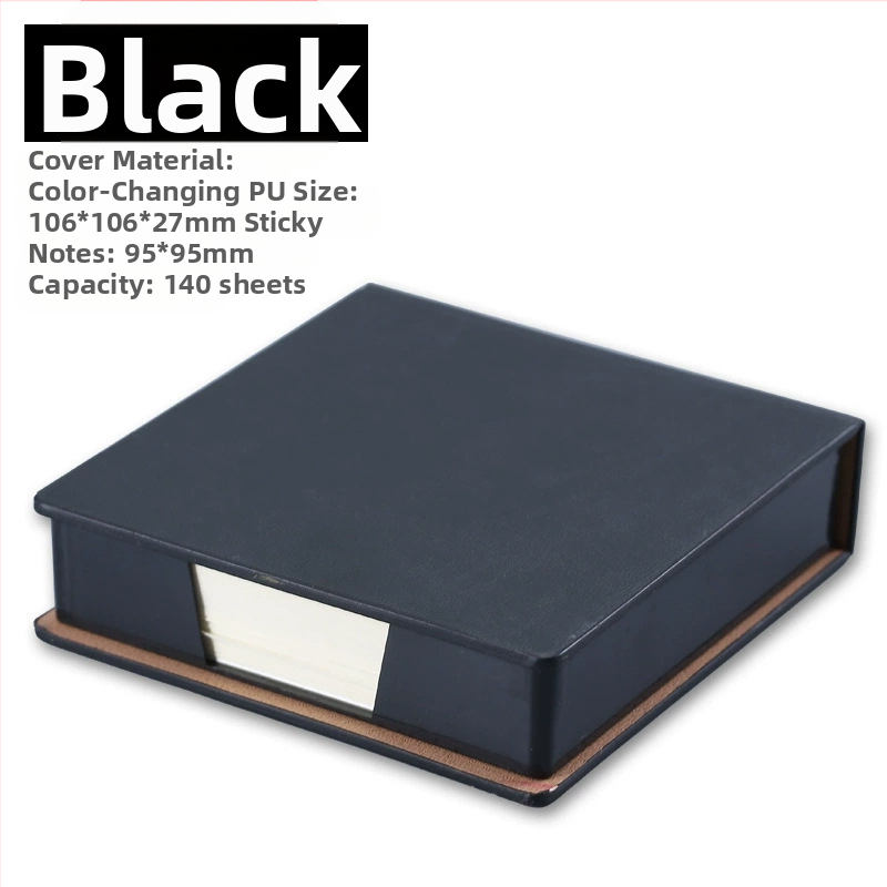 PU stereo piezīmju kaste biroja kancelejas preču uzglabāšanas kaste piezīme piezīme piezīme piezīme piezīme piezīmju grāmatiņa drukājama logotipa vairumtirdzniecība