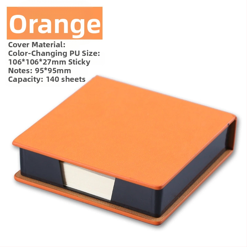PU stereo piezīmju kaste biroja kancelejas preču uzglabāšanas kaste piezīme piezīme piezīme piezīme piezīme piezīmju grāmatiņa drukājama logotipa vairumtirdzniecība