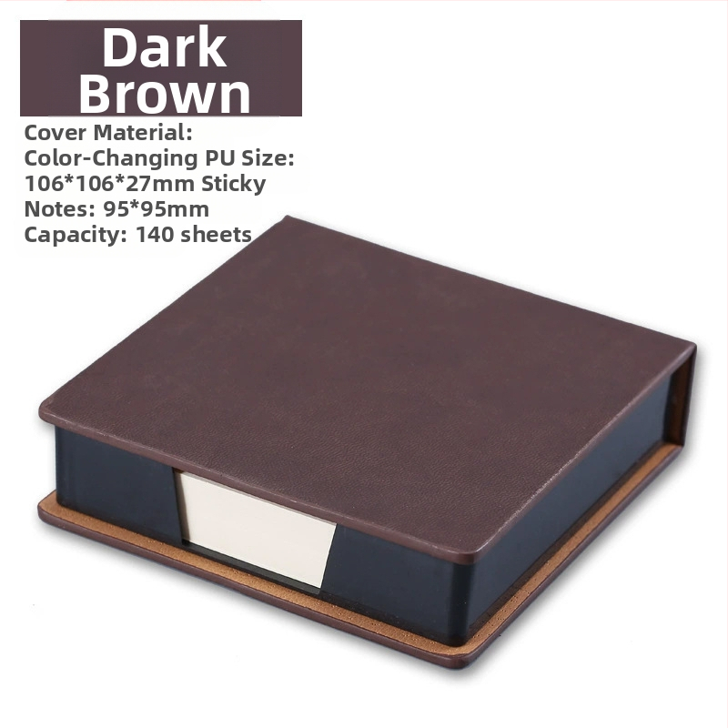 PU stereo piezīmju kaste biroja kancelejas preču uzglabāšanas kaste piezīme piezīme piezīme piezīme piezīme piezīmju grāmatiņa drukājama logotipa vairumtirdzniecība