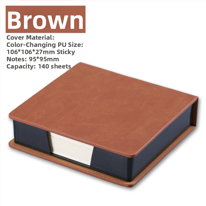 PU stereo piezīmju kaste biroja kancelejas preču uzglabāšanas kaste piezīme piezīme piezīme piezīme piezīme piezīmju grāmatiņa drukājama logotipa vairumtirdzniecība