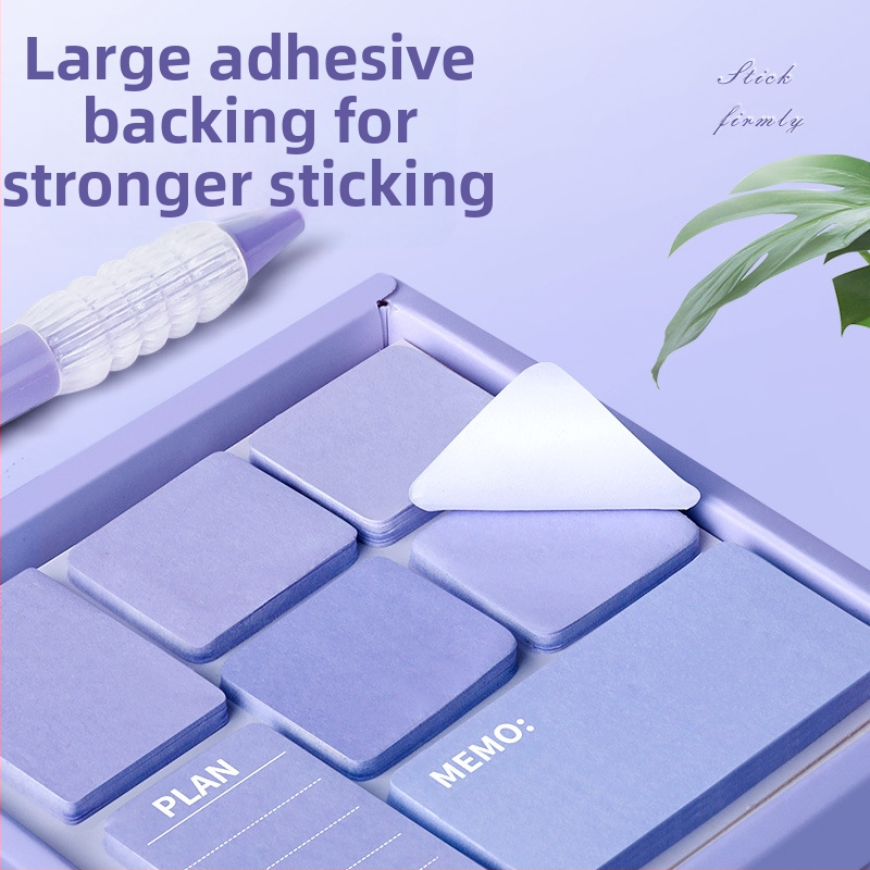 Самозалепващи се бележки със сенки за очи за ученици от началното и прогимназиалното училище с висококачествени цветни стикери за офис употреба n пъти със силна лепкавост.