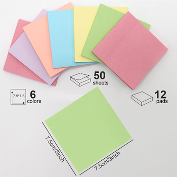 Amazon Post-it Notes Ученически бележки за откриващия сезон Ретро стикери за съобщения 76*76 мм Полууправляем костюм