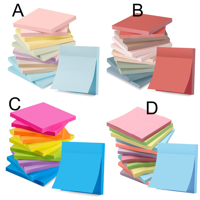 Amazon Post-it Notes Studentske bilješke za otvaranje sezone Retro naljepnice s porukama 76*76 mm Polu-upravljano odijelo