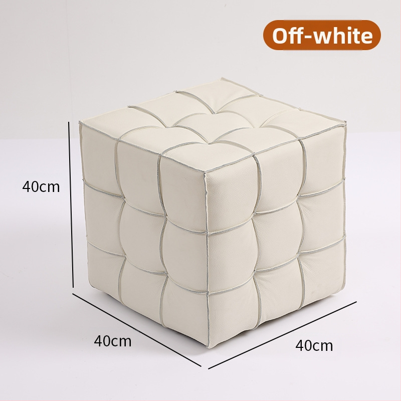 Фабрична директна продажба на кубче на Рубик, табуретка за домакинство, хол, диван, табуретка за крака, проста, лека, луксозна, кожена, малка, за врата, табуретка за обувки