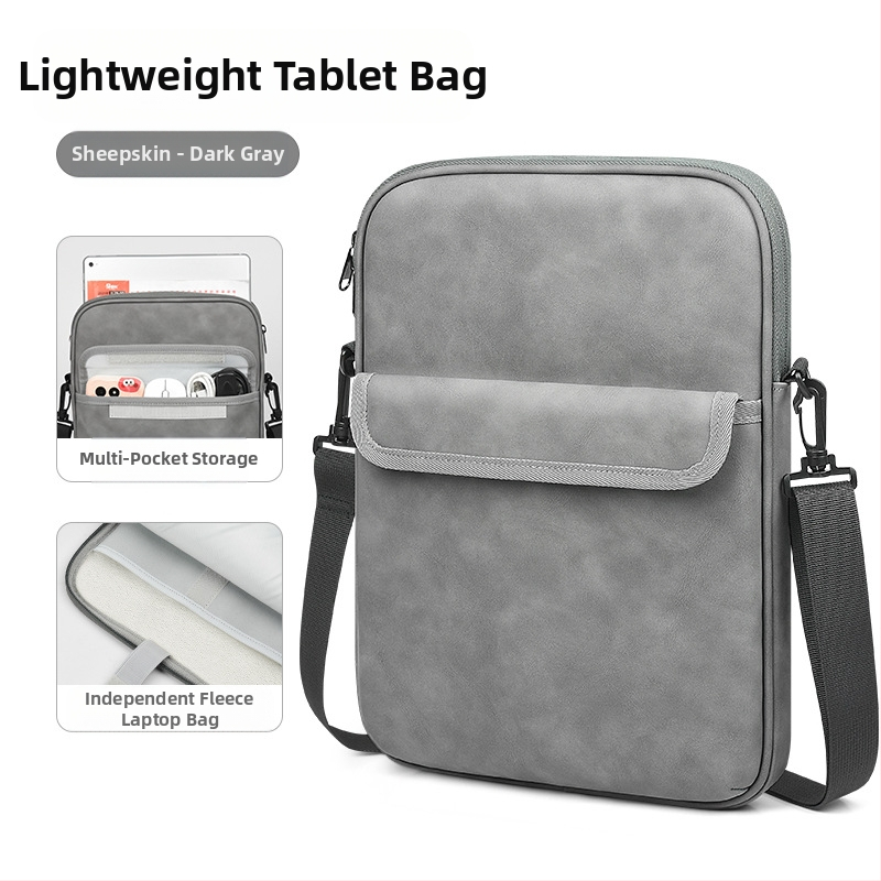 Õlakantav kaasaskantav tahvelarvuti kott, kvaliteetne lambamaterjalist, maavärinavastane, veekindel, kerge iPadi hoiukott, elegantne kott