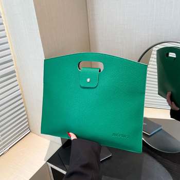 Täiustatud kerge luksuslik suure mahutavusega uus käekott pendeldaja mood lihtne sülearvuti elegantne portfell