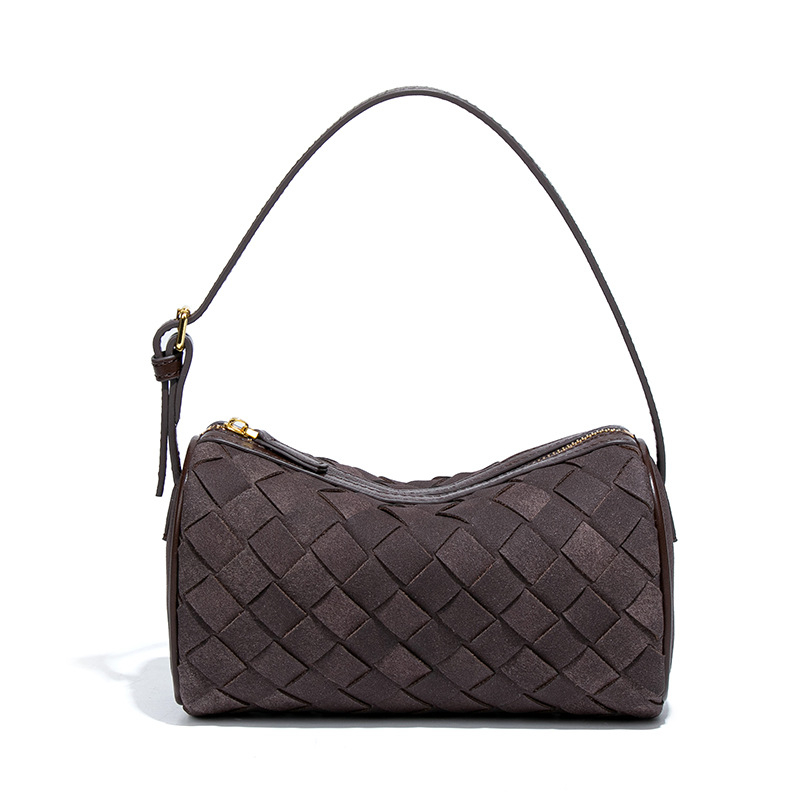 Uus härmas nahast käsitööna valminud kootud kott, kerge, luksuslik nišši ühe õla kaenlaaluse kotiga, kaasaskantav, trendikas õlakott padjaga