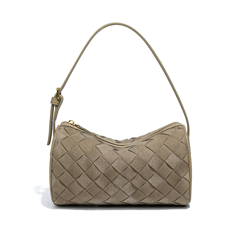 Uus härmas nahast käsitööna valminud kootud kott, kerge, luksuslik nišši ühe õla kaenlaaluse kotiga, kaasaskantav, trendikas õlakott padjaga