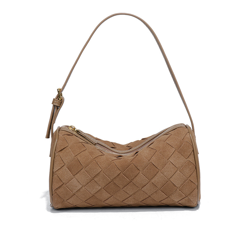 Νέα χειροποίητη υφασμένη τσάντα από παγωμένο δέρμα, ελαφριά, πολυτελής τσάντα για έναν ώμο, φορητή, μοντέρνα τσάντα μασχάλης, χιαστί