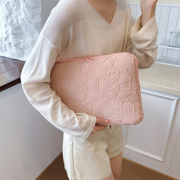 Uus köiega tikitud lilledega iPadi 11-tollise tahvelarvuti vooderkott 13-tollisele 14-tollisele sülearvutikotile unisex kott