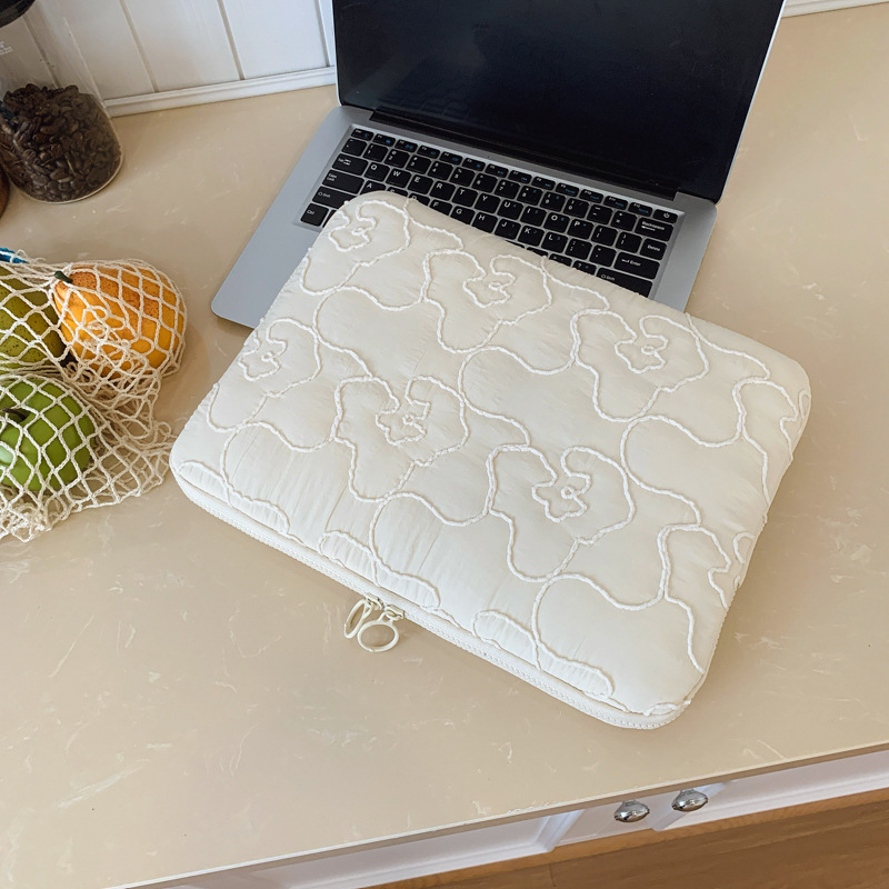 Uus köiega tikitud lilledega iPadi 11-tollise tahvelarvuti vooderkott 13-tollisele 14-tollisele sülearvutikotile unisex kott