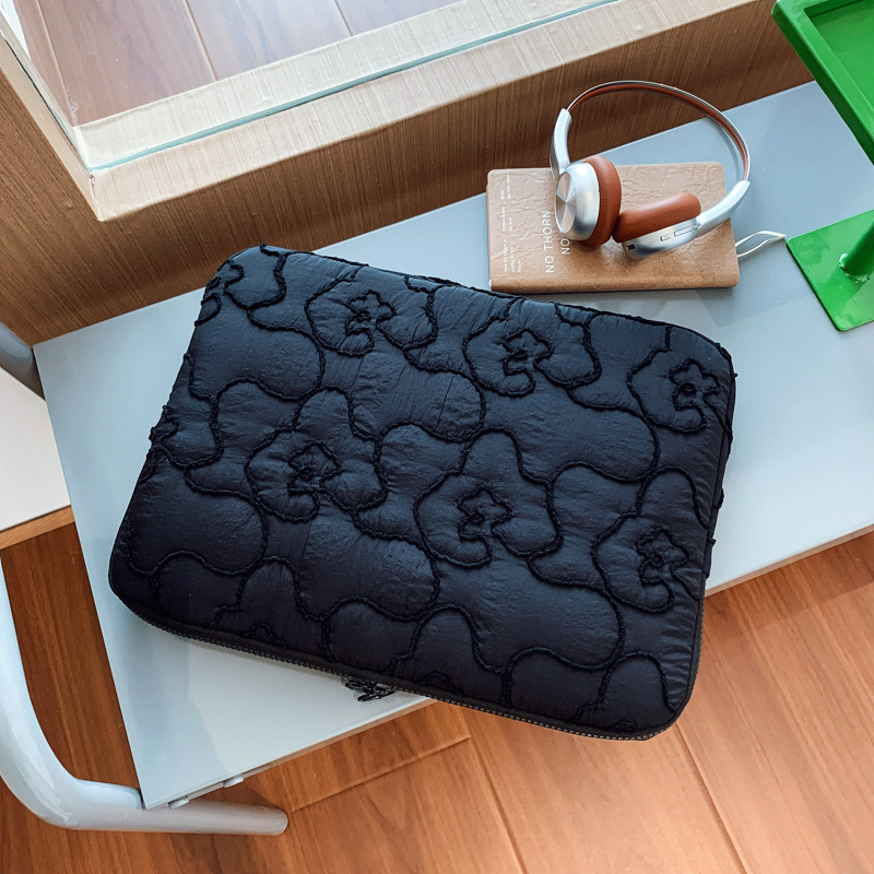 Uus köiega tikitud lilledega iPadi 11-tollise tahvelarvuti vooderkott 13-tollisele 14-tollisele sülearvutikotile unisex kott