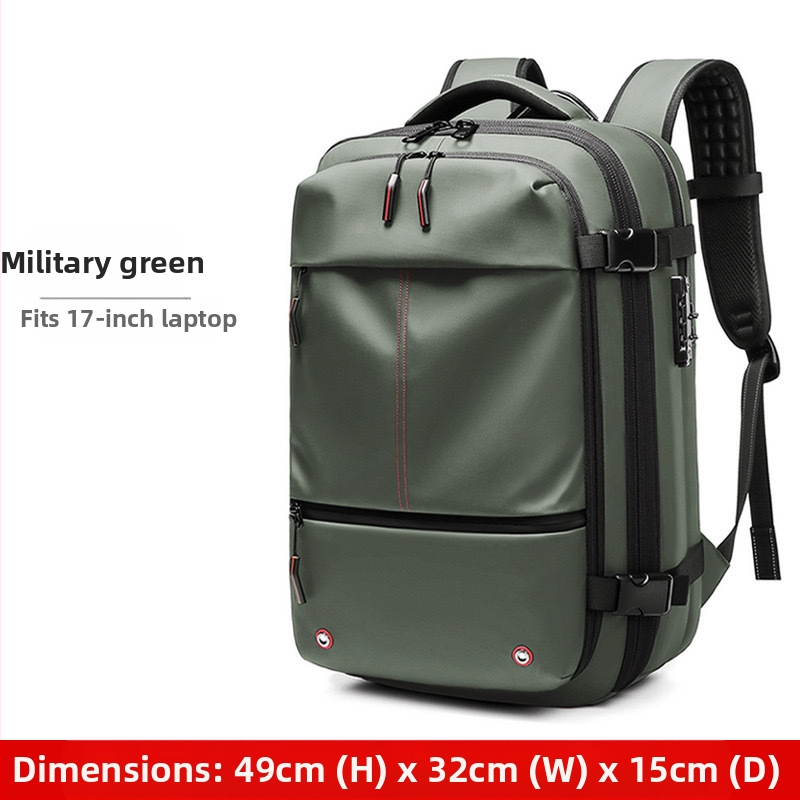 Qijie új vákuumos kompressziós hátizsákja, férfi hátizsák, száraz és nedves elválasztású, lopásgátló számítógépes táska, üzleti, alkalmi hátizsák