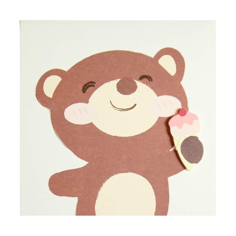 Koomiksist armas loominguline kolmemõõtmeline väike kaart lastepäeva õnnistuseks tänu sünnipäevaks, üldine kingitus, väike kaart