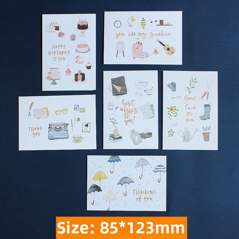 Koomiksist armas loominguline kolmemõõtmeline väike kaart lastepäeva õnnistuseks tänu sünnipäevaks, üldine kingitus, väike kaart