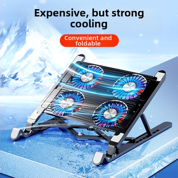 2024 m. tarpvalstybinis karšto pardavimo nešiojamojo kompiuterio radiatoriaus laikiklis, sulankstomas kompiuterio aušinimo ventiliatoriaus radiatorius, tiekiamas internetu