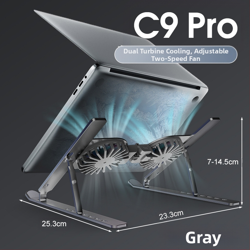 2024 m. tarpvalstybinis karšto pardavimo nešiojamojo kompiuterio radiatoriaus laikiklis, sulankstomas kompiuterio aušinimo ventiliatoriaus radiatorius, tiekiamas internetu