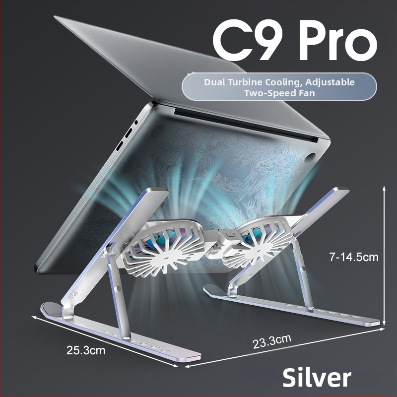 2024 m. tarpvalstybinis karšto pardavimo nešiojamojo kompiuterio radiatoriaus laikiklis, sulankstomas kompiuterio aušinimo ventiliatoriaus radiatorius, tiekiamas internetu