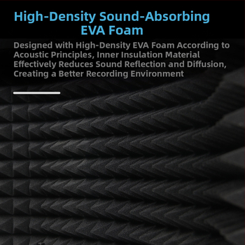 Elava karaoke kondensaatormikrofoni heliisolatsioon puuvillast heli neelav puuvillane hulgimüügi mikrofoni heliisolatsiooniplaat tuulekindel ekraan viieukseline heliisolatsioonikate