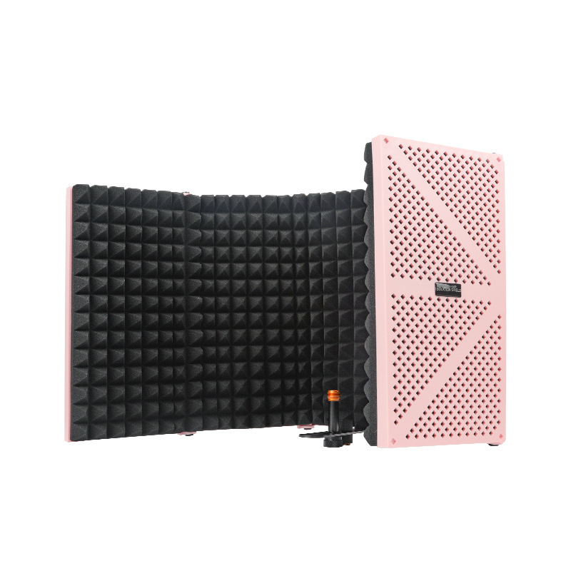 Elava karaoke kondensaatormikrofoni heliisolatsioon puuvillast heli neelav puuvillane hulgimüügi mikrofoni heliisolatsiooniplaat tuulekindel ekraan viieukseline heliisolatsioonikate