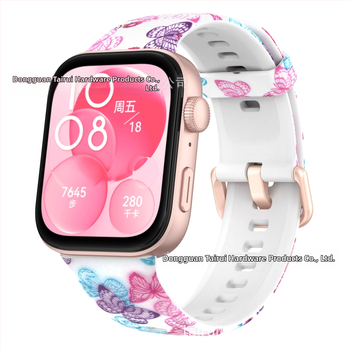 Силиконова каишка за Huawei Watch Fit3 с цветна катарама, за Huawei Fit3 Smart Sport, резервна каишка.