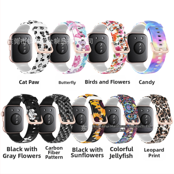 Силиконова каишка за Huawei Watch Fit3 с цветна катарама, за Huawei Fit3 Smart Sport, резервна каишка.