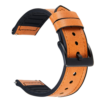 Силиконова кожена каишка Spot за Samsung Huawei Xiaomi, бързо разглобяема, каишка за смарт часовник 20/22 мм