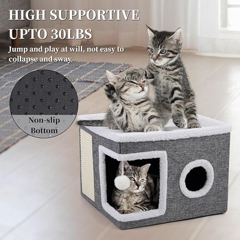 Amazon Explosions Pet Cat Nest Εσωτερική Πτυσσόμενη Τετράγωνη Φωλιά Γάτας με Πλαίσιο Στήριξης για Φωλιά Γάτας Τέσσερις Εποχές Γενικοί Κατασκευαστές Χονδρικής