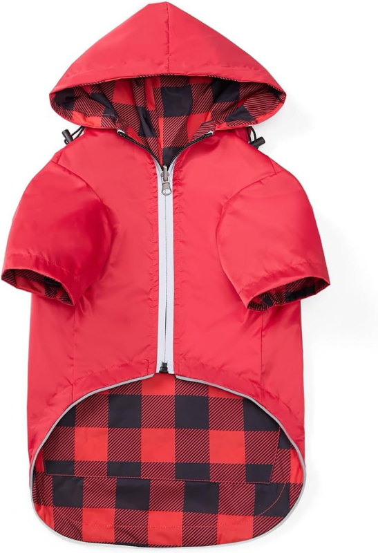 Kahekihiline lukuga koera vihmakeep Veekindel kahepoolne vihmajakk Helkurlukuga hoiutasku Rakmete ava Vihmakeep