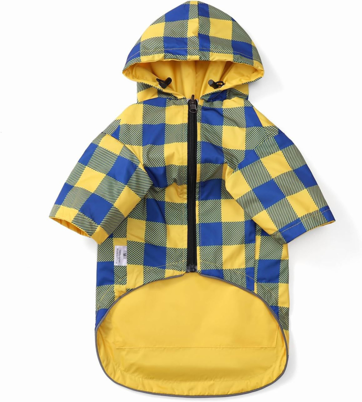 Kahekihiline lukuga koera vihmakeep Veekindel kahepoolne vihmajakk Helkurlukuga hoiutasku Rakmete ava Vihmakeep