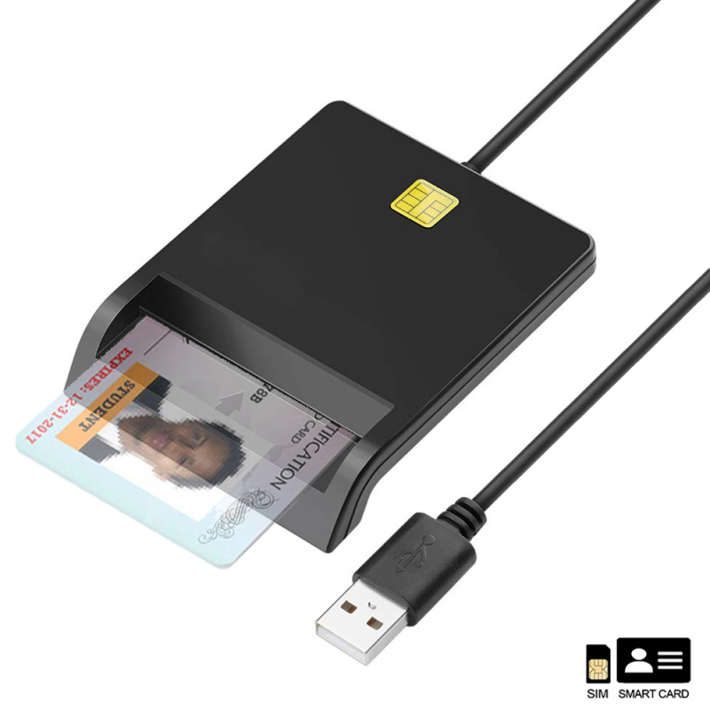 USB2.0 nutikas kiipkaardilugeja Ic pangakaardi C-tüüpi kõik-ühes kaardilugeja toetab SIM-kaardi ID-d CAC-i