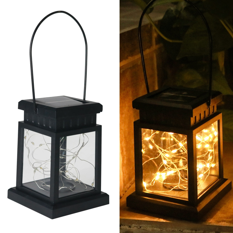 Piiriülene välistingimustes kasutatav päikeseenergia palee lamp vasktraadist lamp muru valgustuslamp dekoratiivne maastiku õues kasutatav retro LED-aiavalgusti