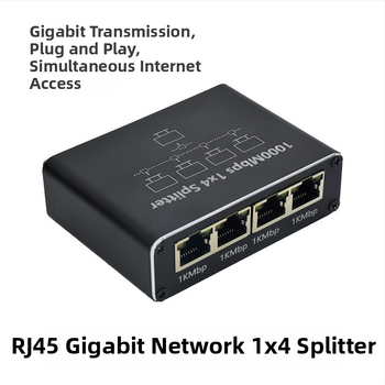Gigabiti võrgu jaotur 1 kuni 4 võrgu jagaja võrguport 1 kuni 4 RJ45 võrgukaabli jaoturlüliti