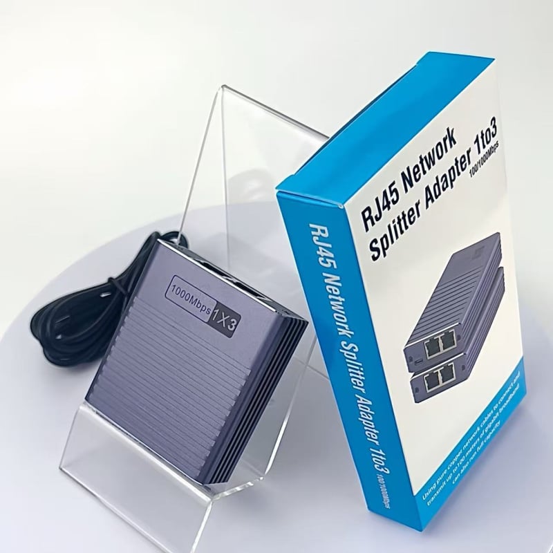 Gigabiti võrgu jaotur 1 kuni 4 võrgu jagaja võrguport 1 kuni 4 RJ45 võrgukaabli jaoturlüliti