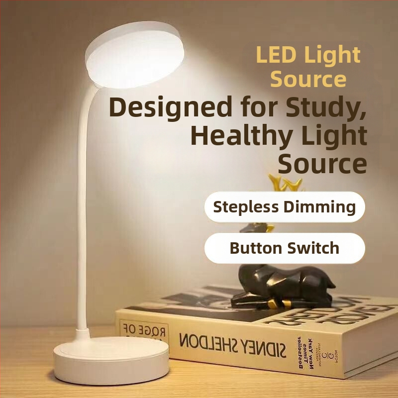 Kis asztali lámpa, szemvédő íróasztal, egyetemi hallgatók írókollégiumi szobája, töltődugó, kettős felhasználású hálószoba éjjeliszekrény