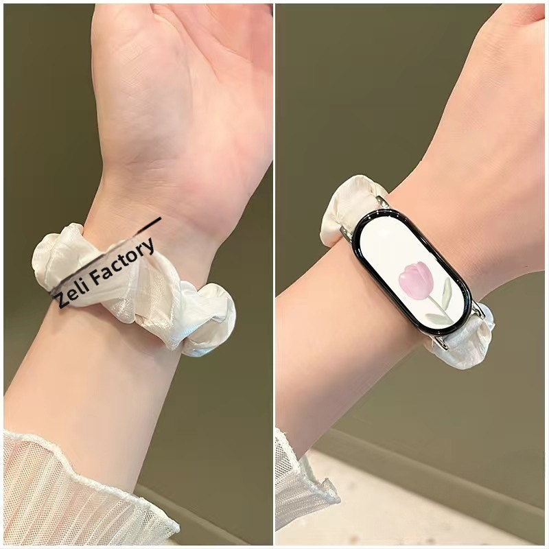 Подходяща за гривна 9, каишка за часовник за момичета 3/4/5/6/7/8, NFC гривна, нова тъкана, резервна, с малък аромат.