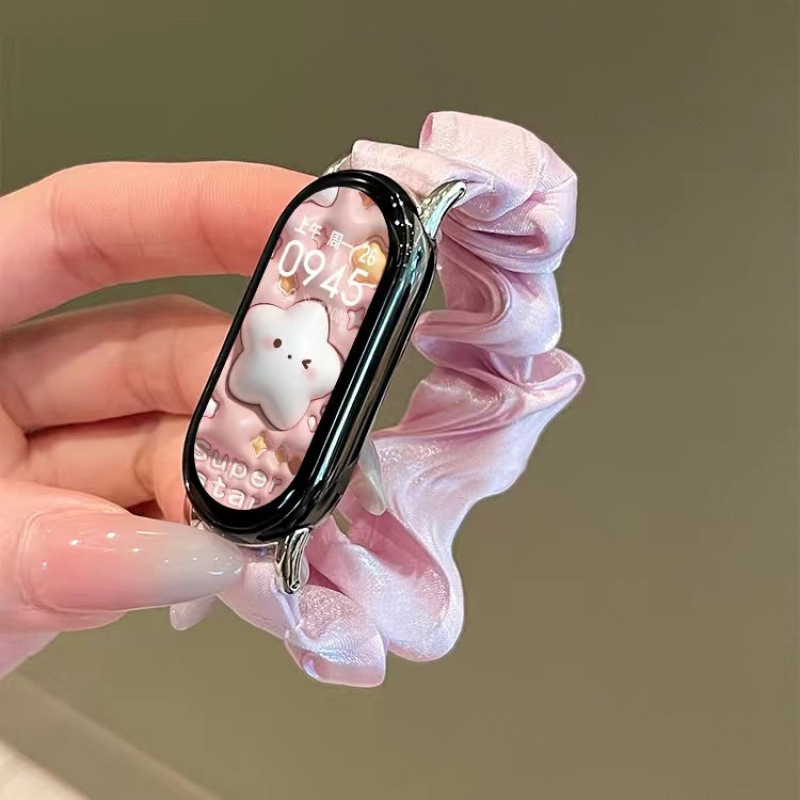 Piemērots 9 collu pulksteņa siksniņai meitenēm 3/4/5/6/7/8Nfc aprocei, jauna, austa, nomaiņas, maza smarža