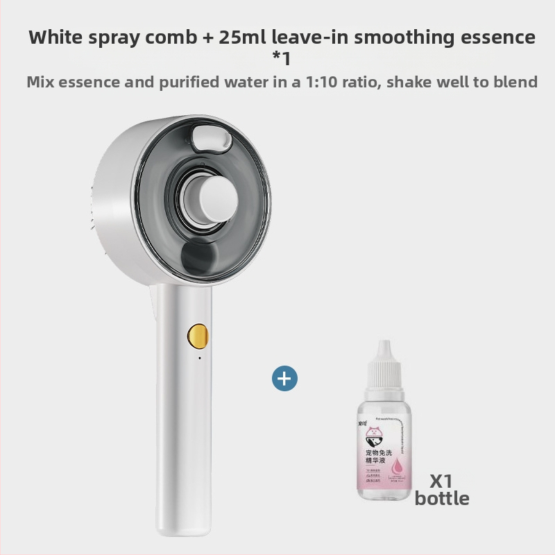 Гребен за масаж на кучета с спрей за домашни любимци, гребен за премахване на окосмяване с едно докосване за котки, гребен за котки, UV стерилизация и премахване на акари