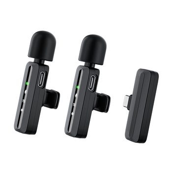 Piiriülene mobiilne otseülekande mikrofon Uus kahe pistikupesaga mürasummutus Juhtmevaba reväärmikrofon HD-salvestusega Douyin