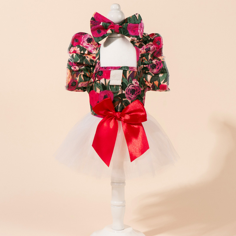 Директна доставка от фабрика/готови за склад Нови дрехи за домашни любимци Елза за котки и кучета Пухкава прежда Синя сватбена рокля Galaxy