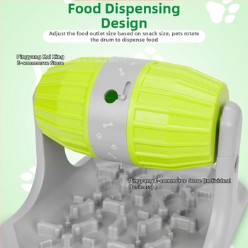 Διασυνοριακή ταΐστρα με μπάλα για κατοικίδια, με διαρροές, για την ανακούφιση της πλήξης, για εκπαίδευση σκύλων, μπολ ταΐσματος κατά του πνιγμού, για μικρά σκυλιά