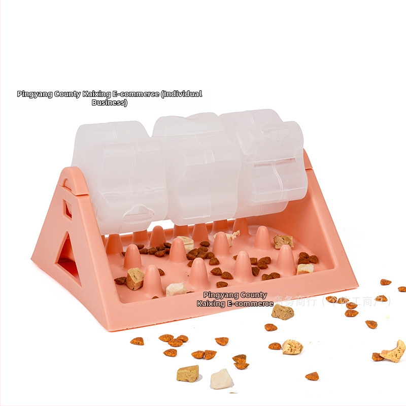 Piiriülene lemmikloomade mänguasja lekkepalliga veeretav söötja igavuse leevendamiseks. Koerte treenimiseks mõeldud lämbumisvastane söötmiskauss väikestele koertele.