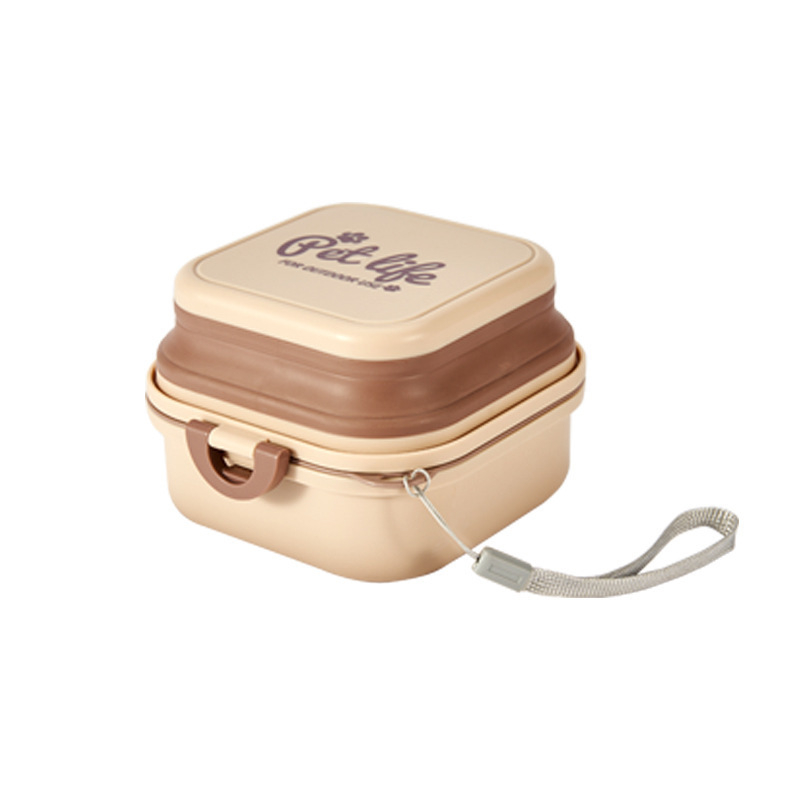 Új kutyáknak való kültéri összecsukható tál, kétrétegű ivóvíztál, hordozható ivóvíztál, állateledel-eszközök, kutyatál