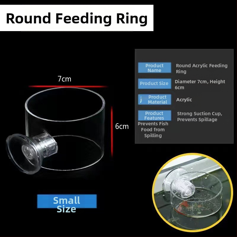 Akvaariumi söötja punane putukatops väike akvaariumikalade söötmisrõngas ujuv fikseeritud kalasöötja söötmisrõngas söötmistoru