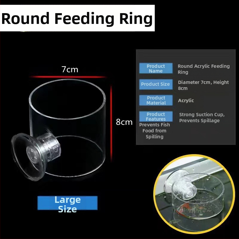 Akvaariumi söötja punane putukatops väike akvaariumikalade söötmisrõngas ujuv fikseeritud kalasöötja söötmisrõngas söötmistoru